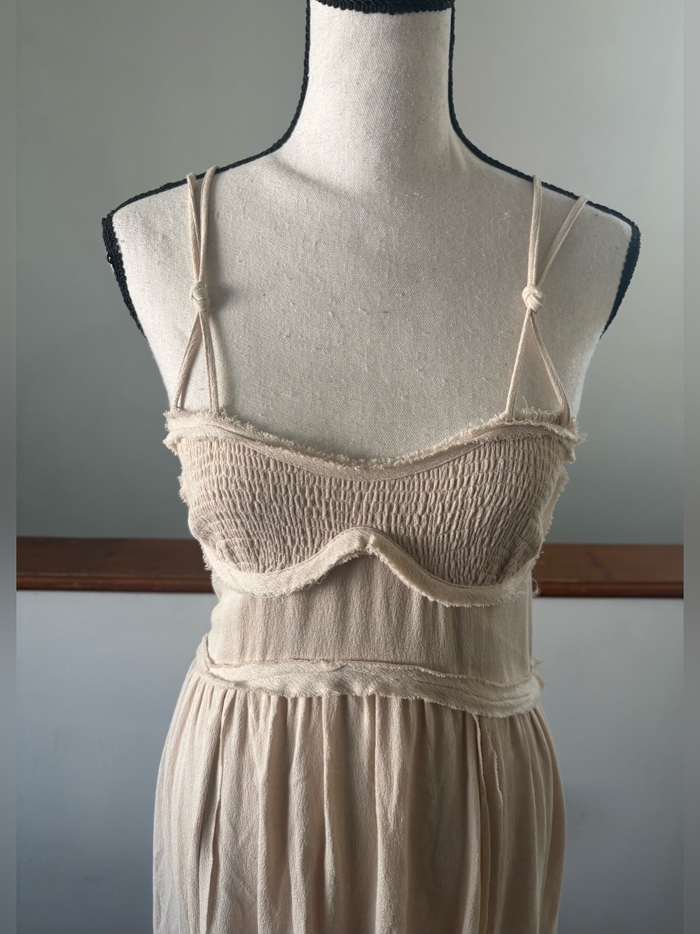 Zara Strappy Sand Maxi Dress - Picture 7 of 14